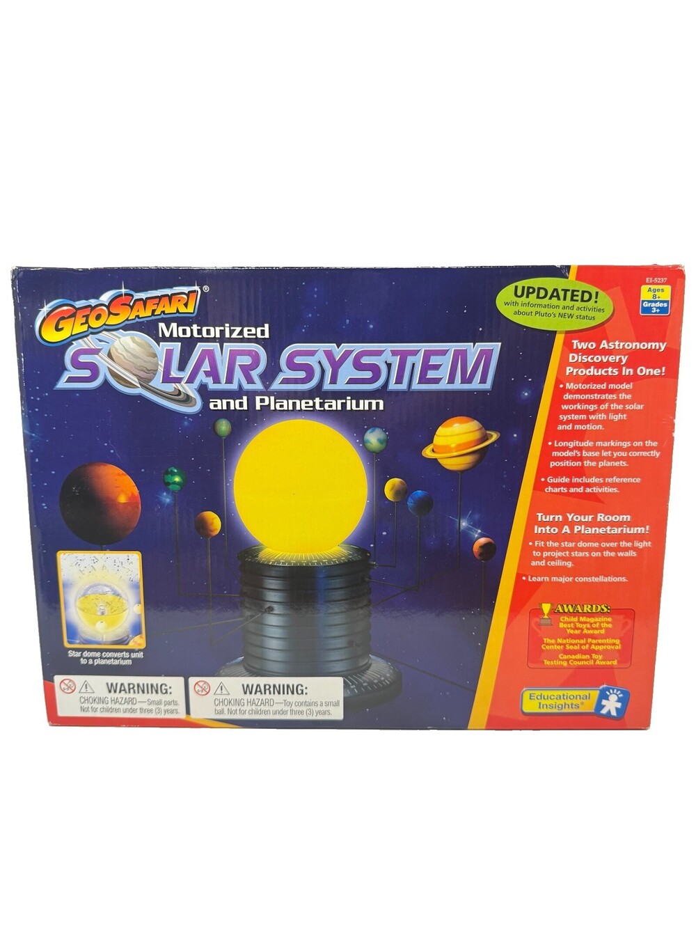 GeoSafari EI-5237 Motorized Solar System Planetarium Educational Insights NEW
